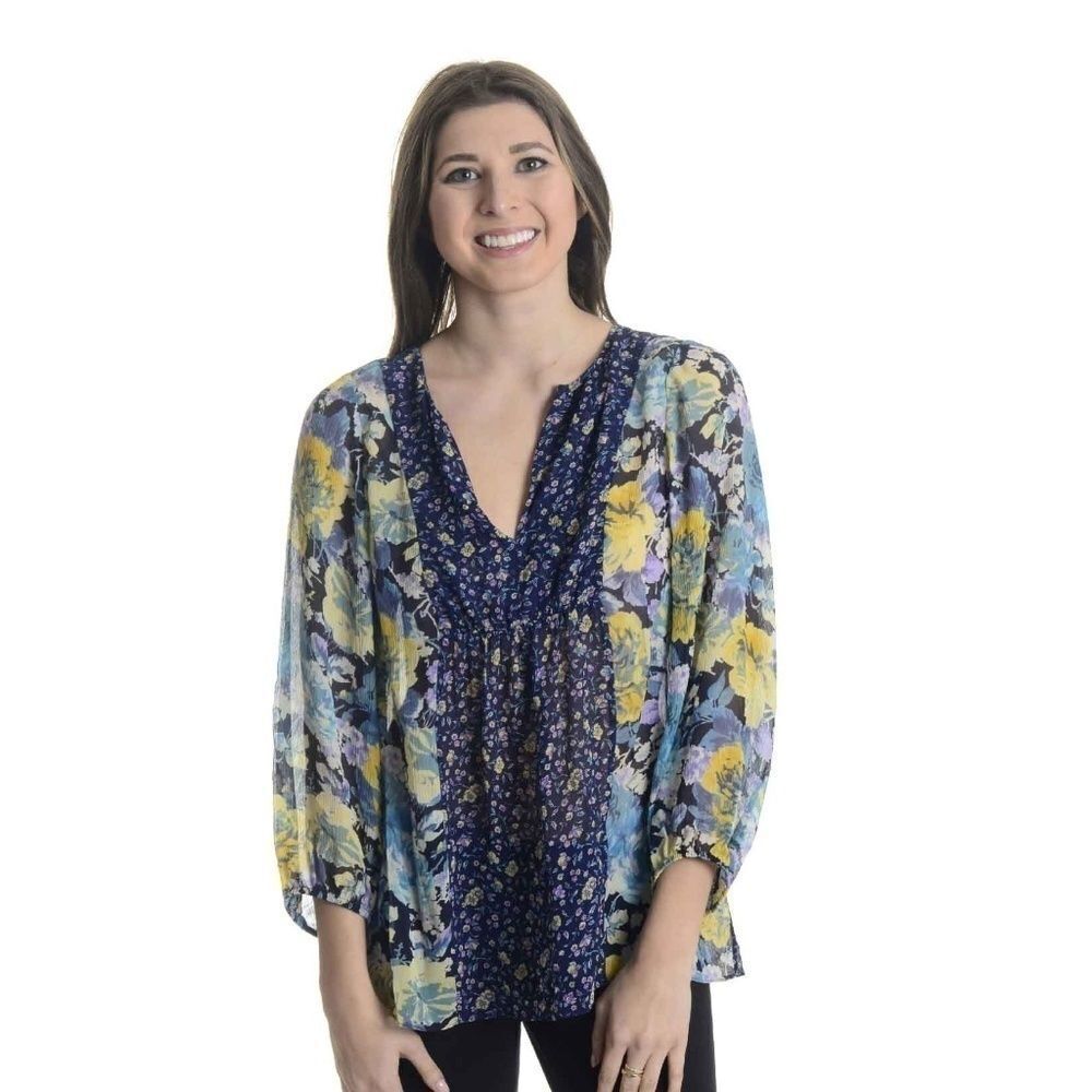 NEW Joie Thistle Floral Print Silk Blouse